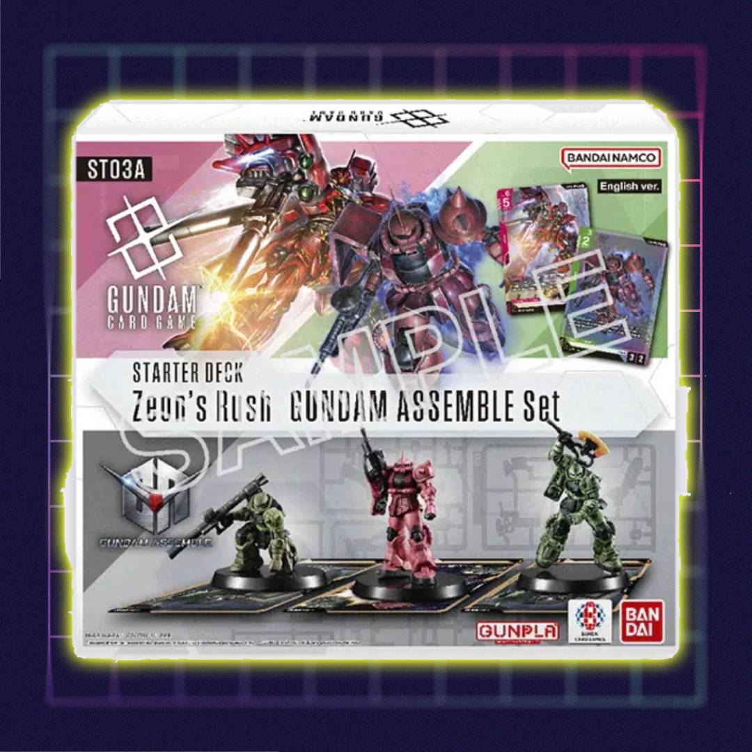 Gundam Card Game ST03A Starter Deck Zeon's Rush Assemble Set - Englisch